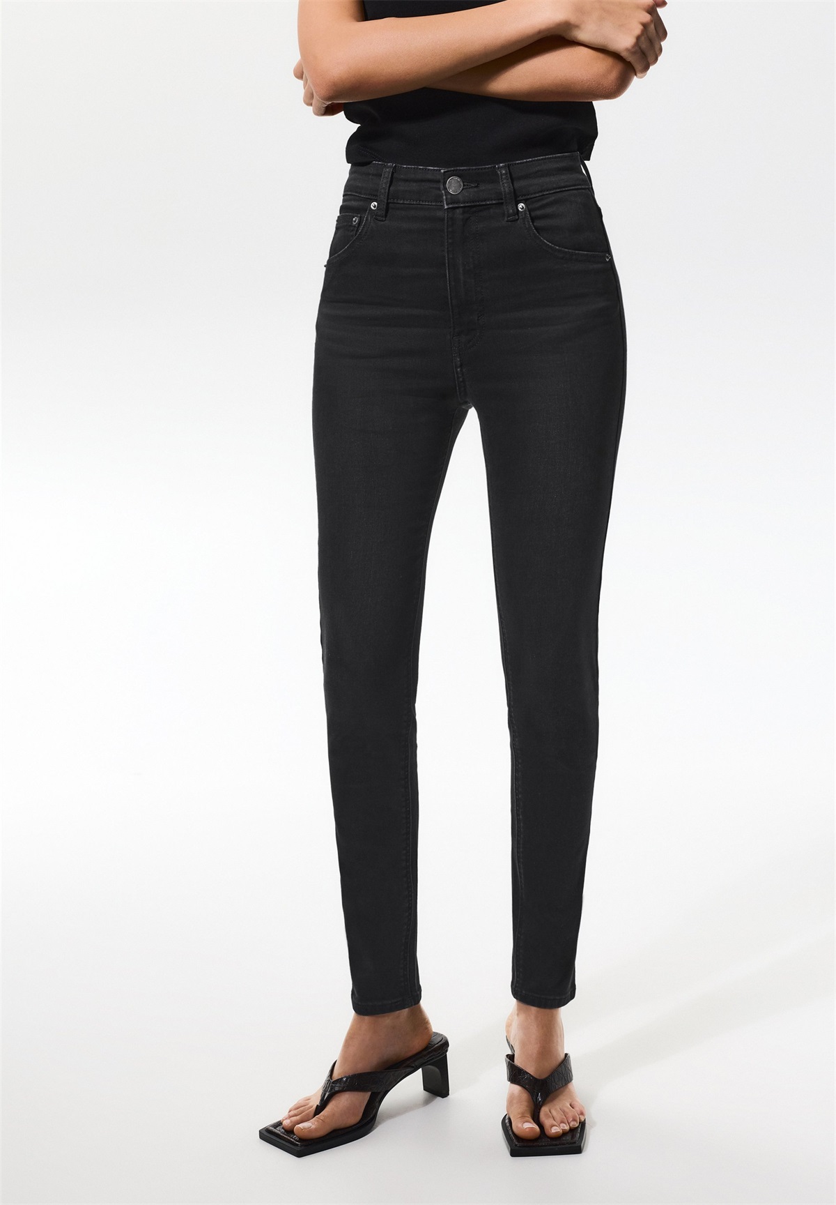 PULL&BEAR Jeans Skinny Fit - black/schwarz