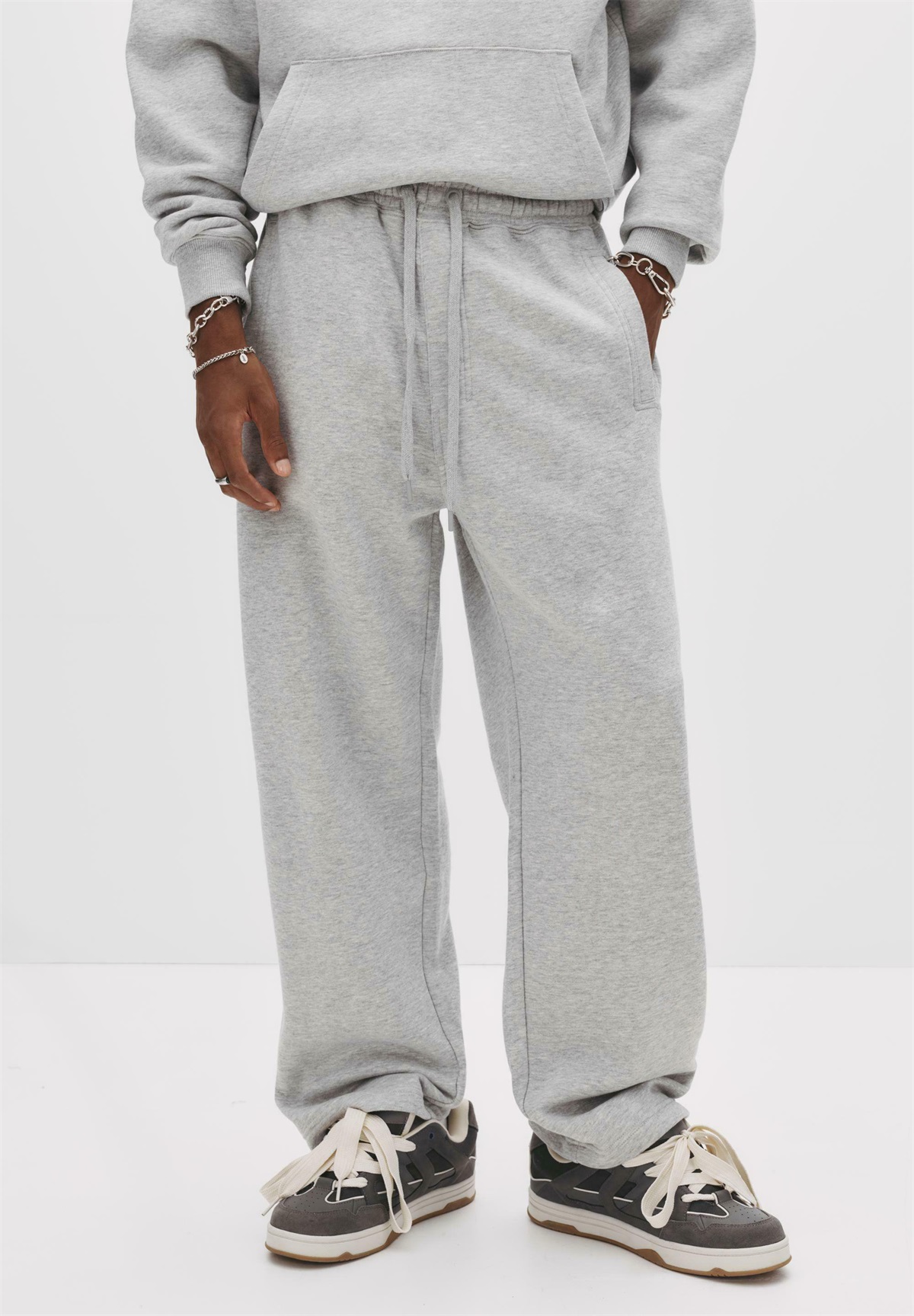 PULL&BEAR Jogginghose - light grey/hellgrau