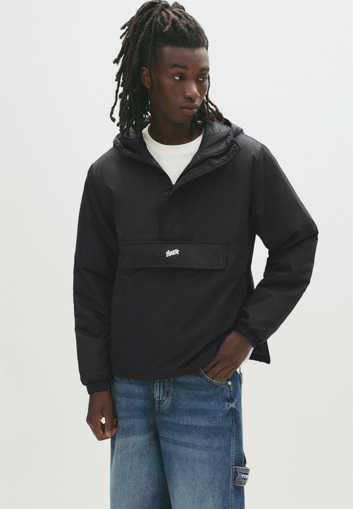 PULL&BEAR Übergangsjacke - black/schwarz