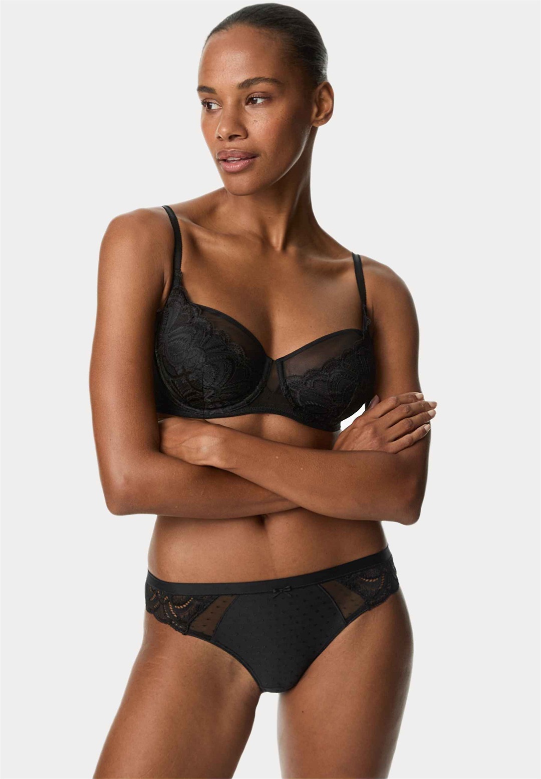 Marks & Spencer 3 PACK AMELIA KNICKERS - Slip - black/schwarz