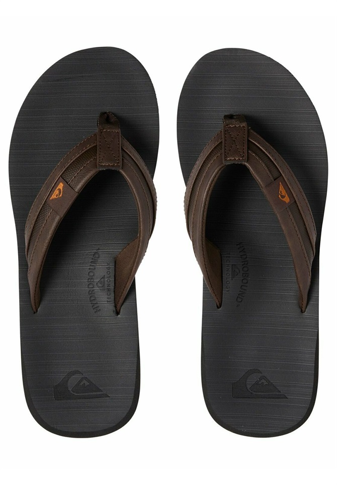 Quiksilver CARVER SQUISH - Zehentrenner - brown/black/brown/braun