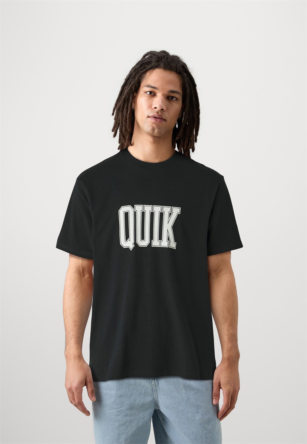 Quiksilver GRIFF QUIK TEE UNISEX - T-Shirt print - black/schwarz