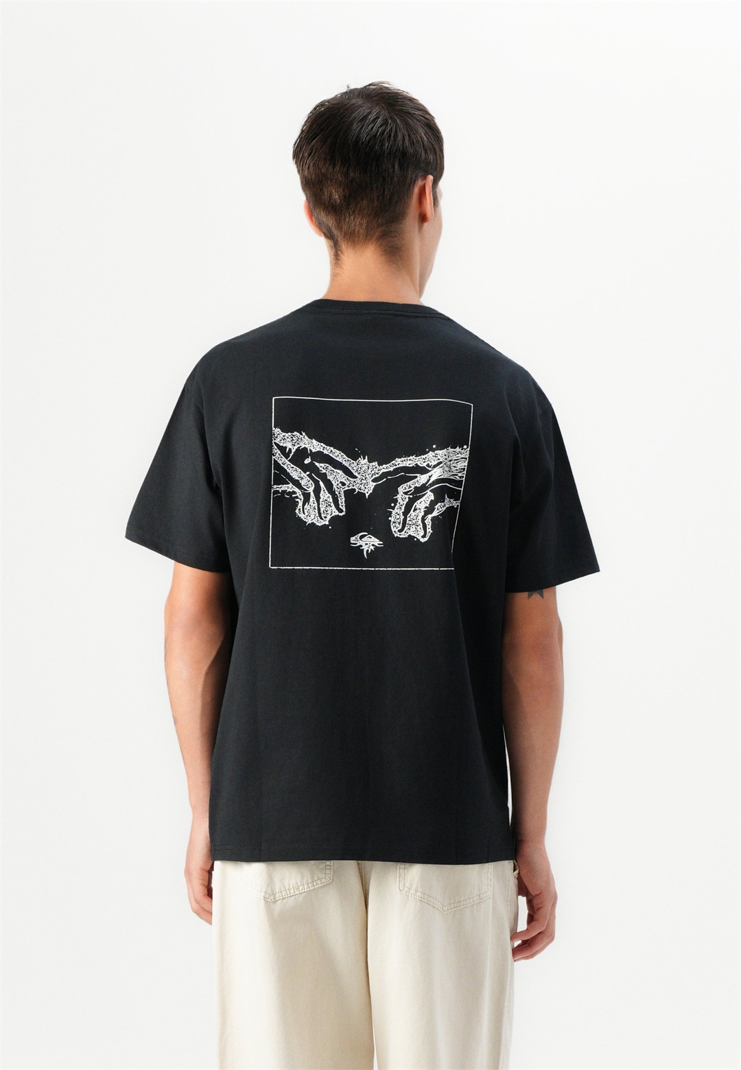 Quiksilver ELECTRIC CONNECTION TEE UNISEX - T-Shirt print - black/schwarz