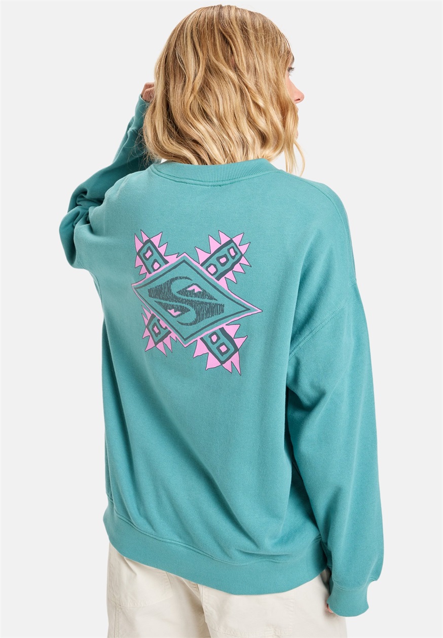 Quiksilver STANDARD CREW - Sweatshirt - deep sea/grün