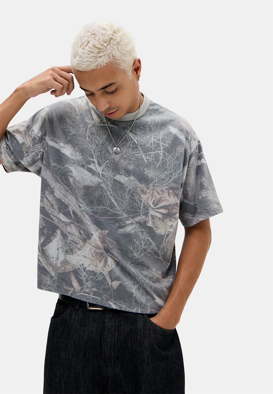 BDG Urban Outfitters CAMO TEE UNISEX - T-Shirt print - brown/mehrfarbig