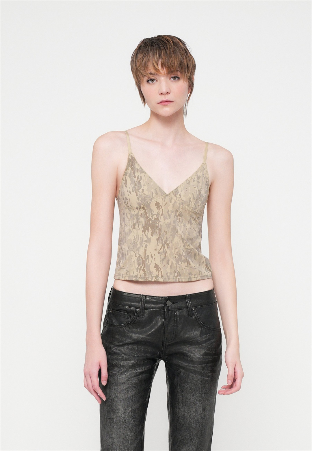 BDG Urban Outfitters JE TAIME CAMI - Top - khaki