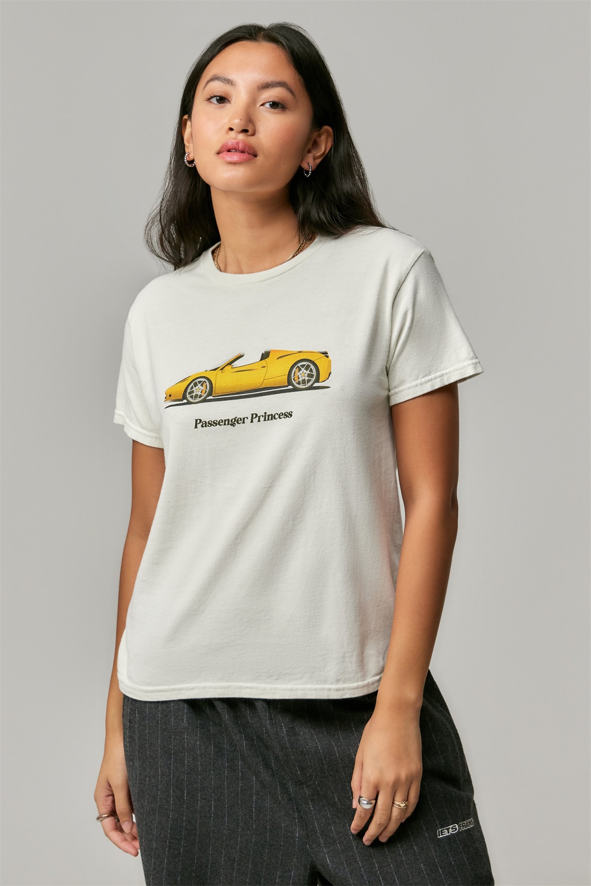 BDG Urban Outfitters CAR BABY - T-Shirt print - white/weiß