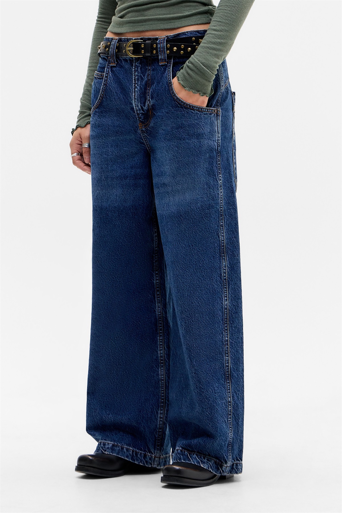 BDG Urban Outfitters NIKO SKATE - Jeans Relaxed Fit - mid vintage/blau