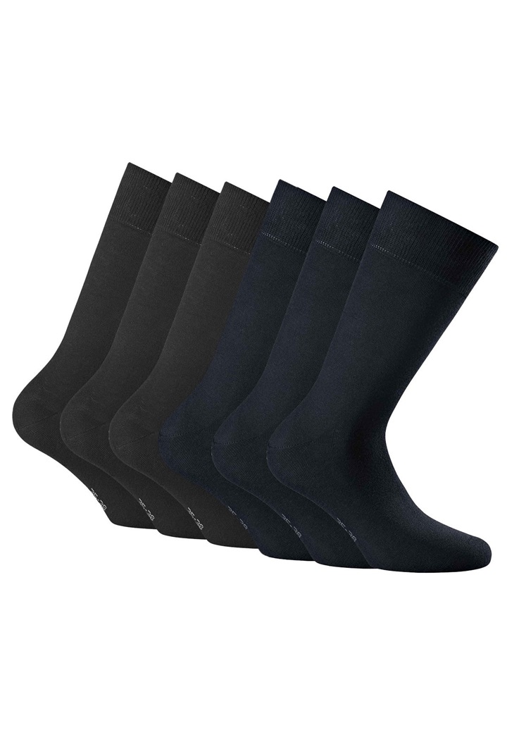 Rohner Advanced Socks UNISEX 6ER PACK KURZ EINFARBIG - Socken - schwarz marine/schwarz