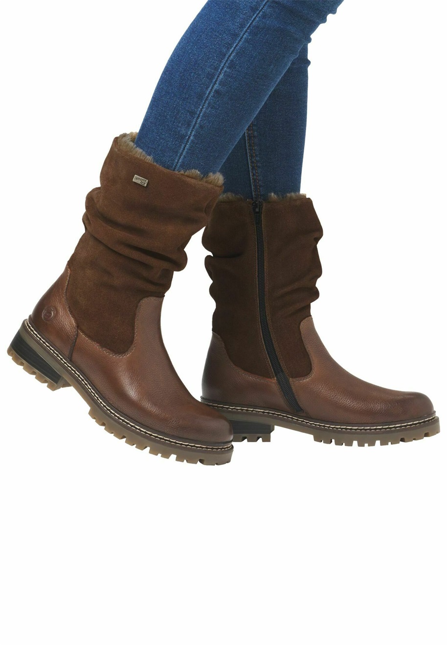 Remonte Snowboot/Winterstiefel - nussbraun sattel/dunkelbraun