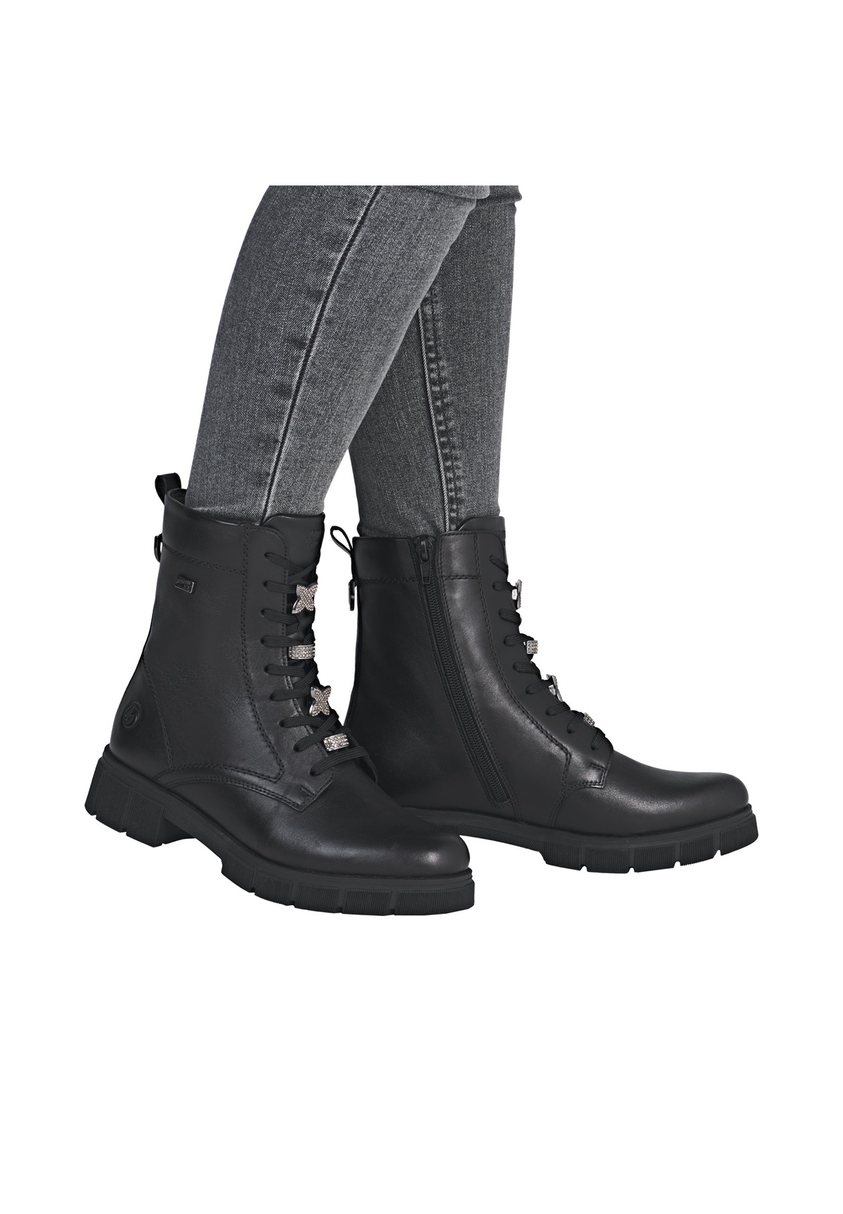 Remonte Plateaustiefelette - schwarz