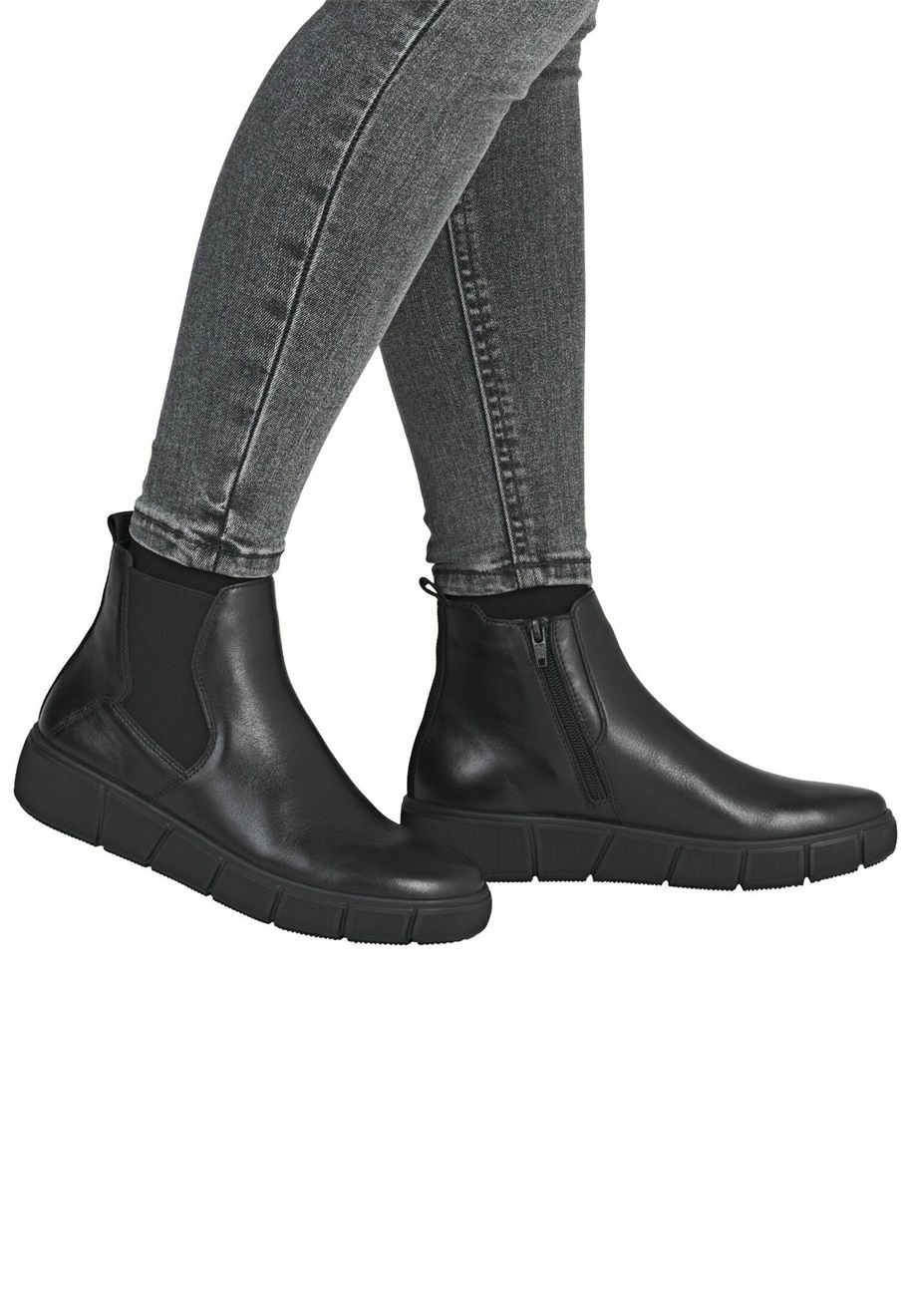 Remonte Stiefelette - schwarz schwarz/schwarz meliert