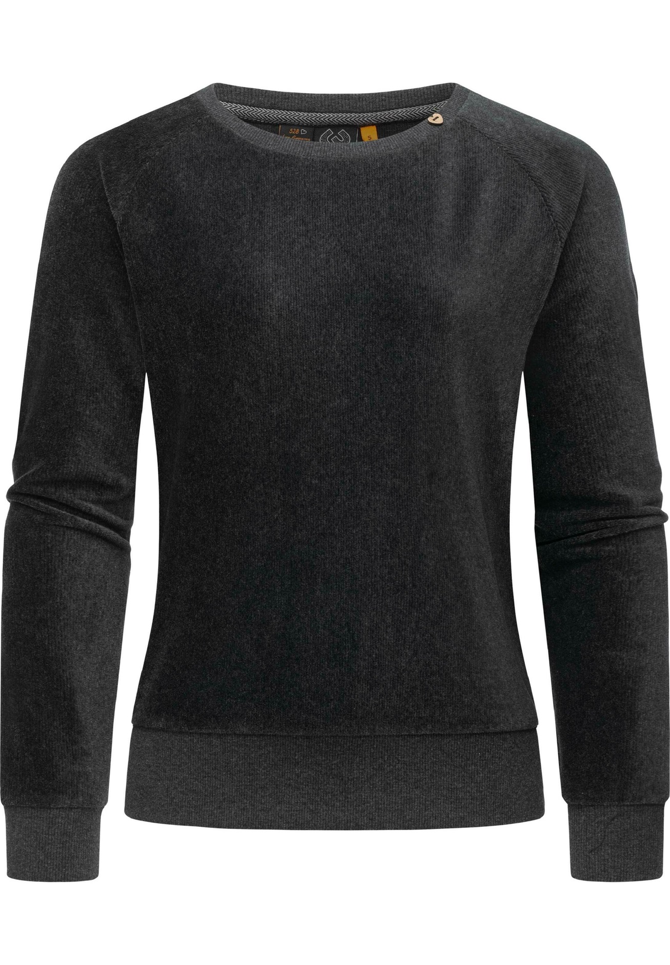 Ragwear KAPUZENSWEATSHIRT JOHANKA VELVET - Sweatshirt - dark grey/dunkelgrau