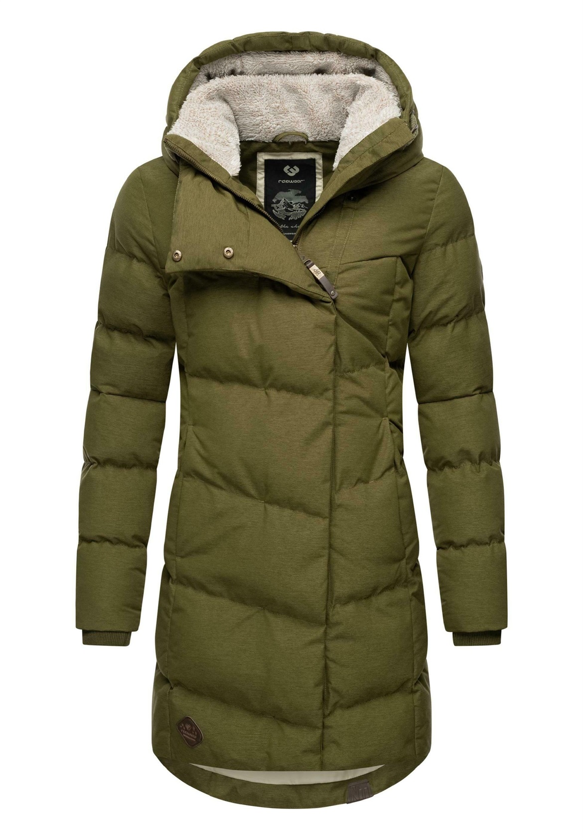 Ragwear PAVLA - Wintermantel - light olive/oliv-meliert