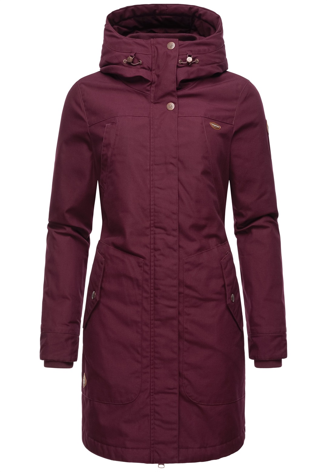 Ragwear JANNISA - Wintermantel - wine red/dunkelrot