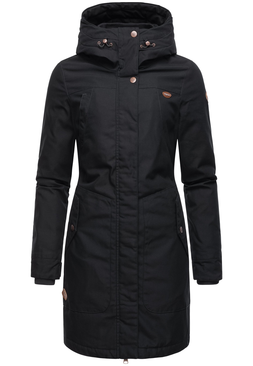 Ragwear JANNISA - Wintermantel - black/schwarz