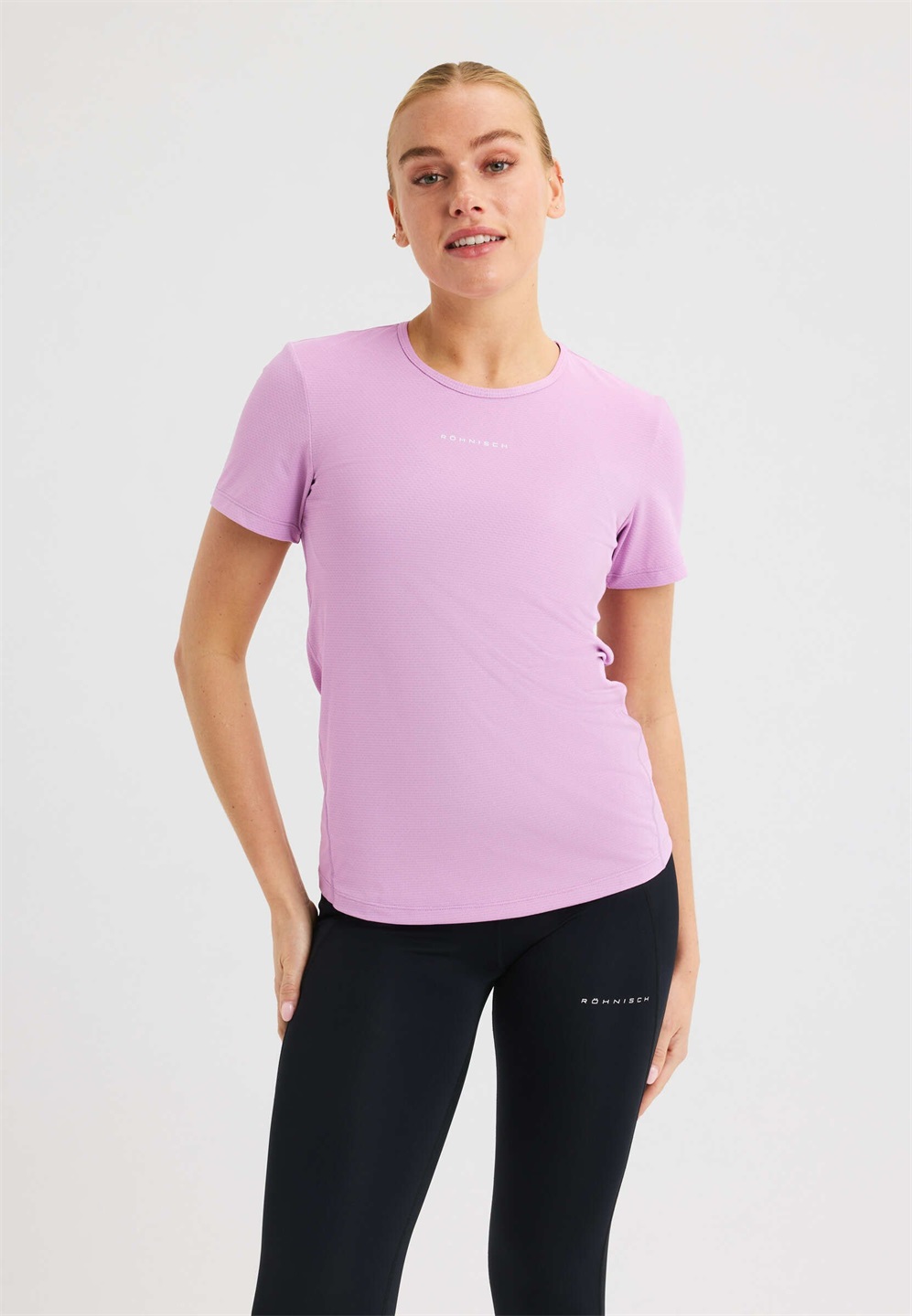 Röhnisch JACQUARD SS - Top - smoky grape/flieder