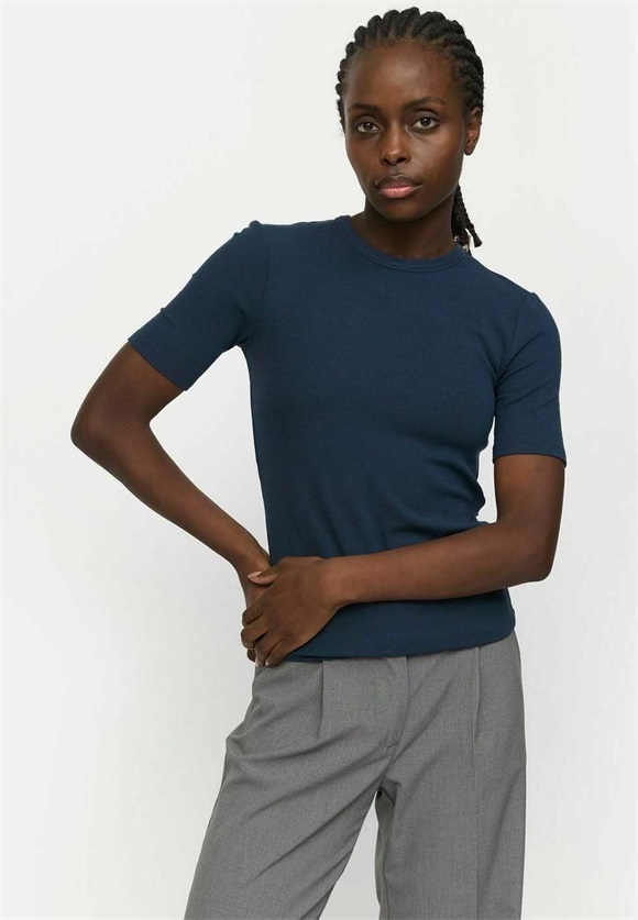 Soft Rebels SRFENJA - T-Shirt basic - total eclipse/dunkelblau