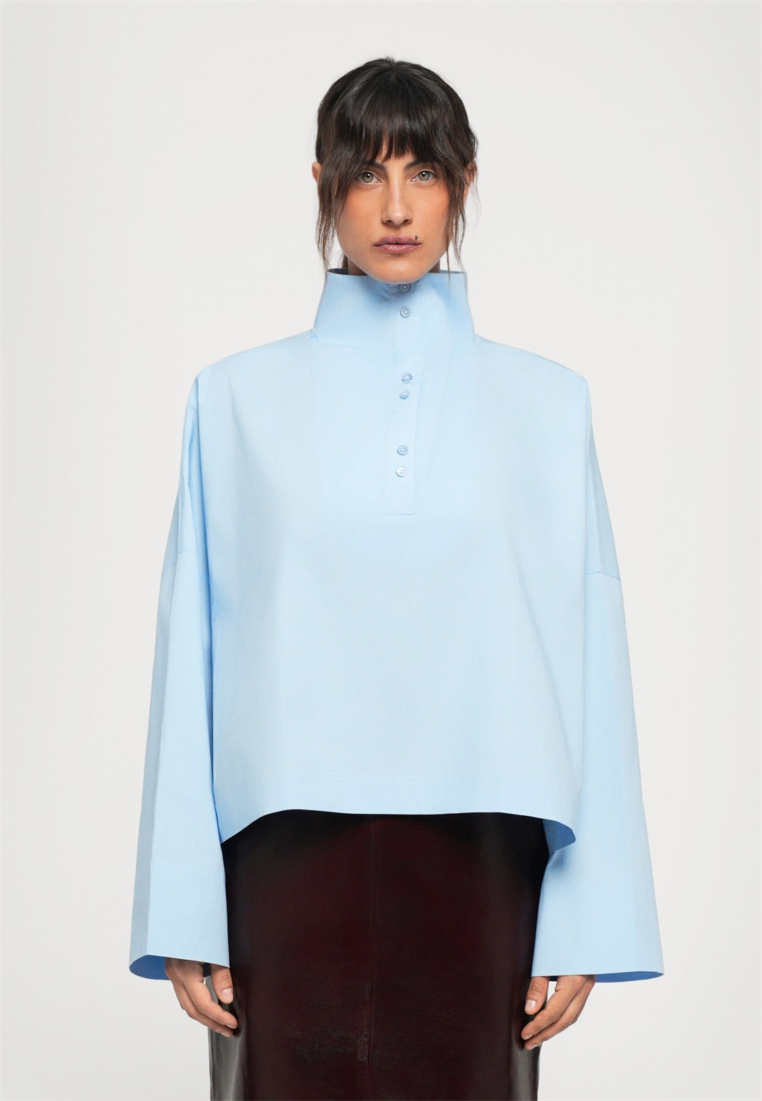 REMAIN HIGH NECK SHIRT - Bluse - cerulean/hellblau