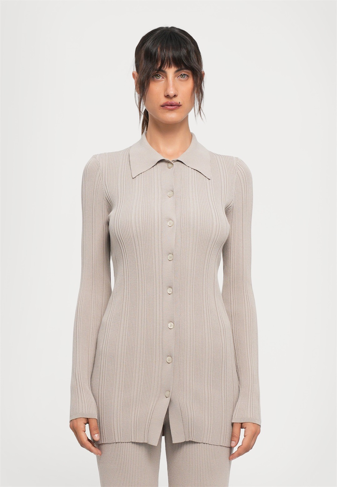 REMAIN Strickjacke - oatmeal/sand