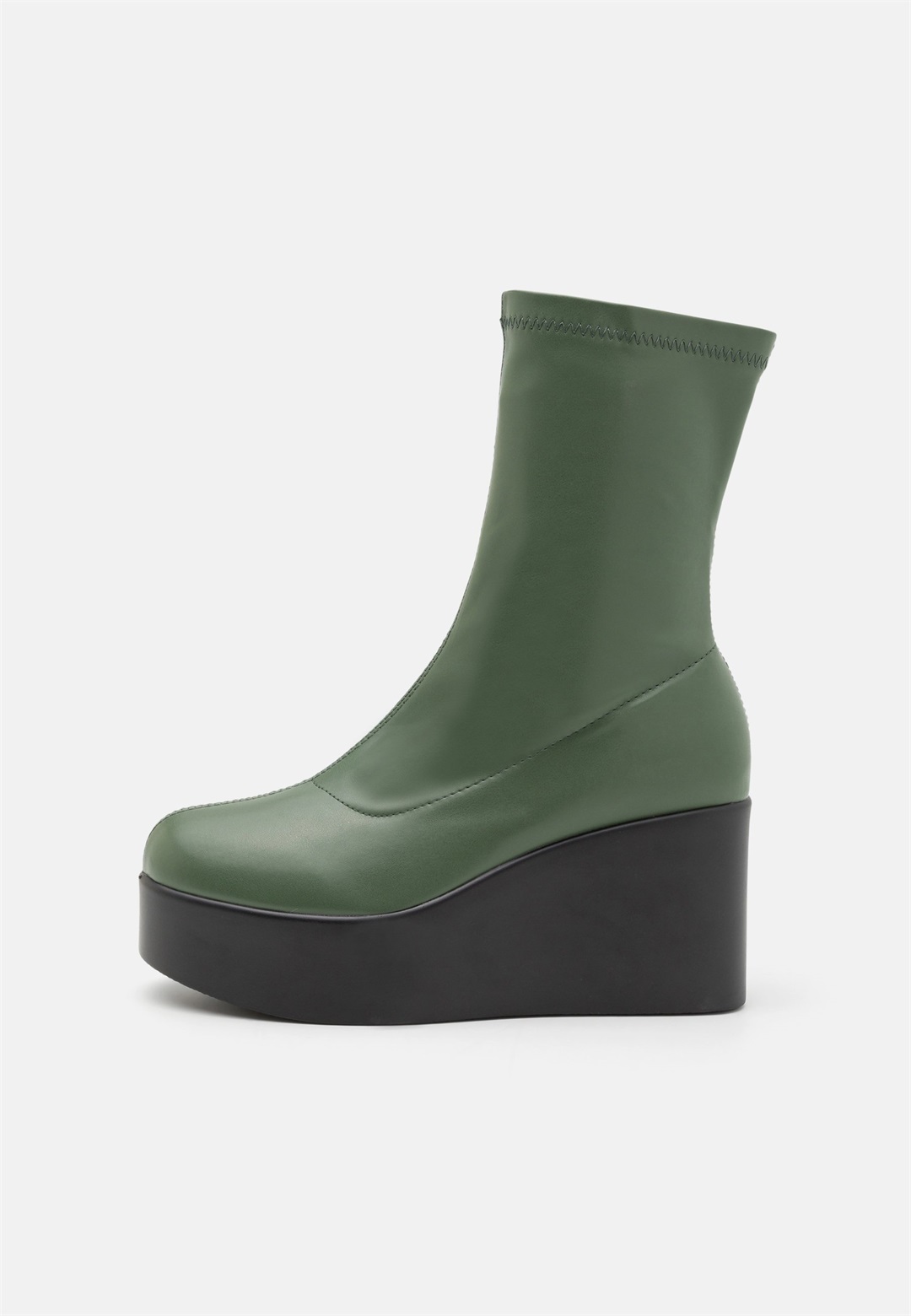 RAID ALBION - High Heel Stiefelette - green/dunkelgrün