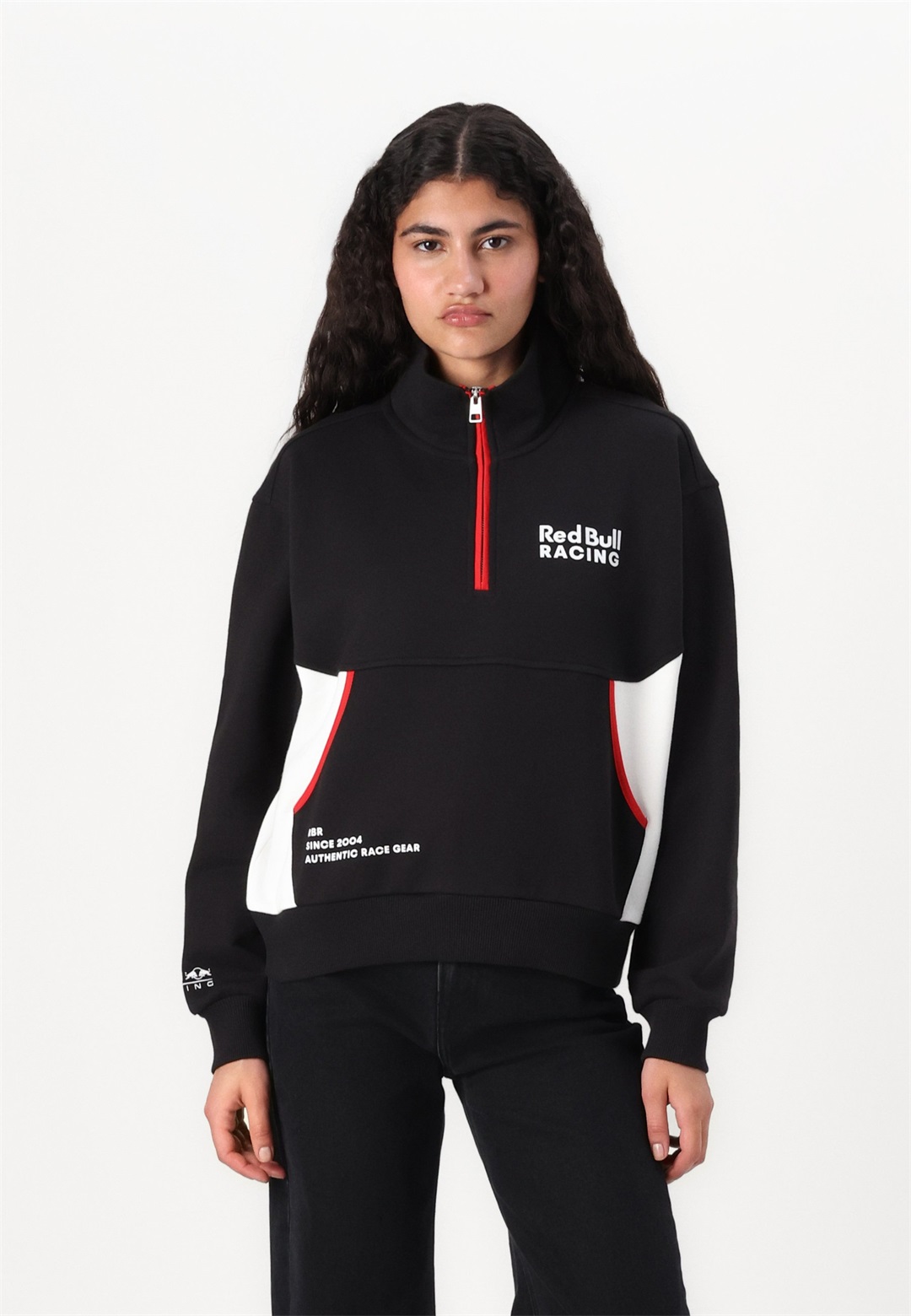 Red Bull Racing x Pepe Jeans PANEL HALF ZIP - Sweatshirt - black/schwarz