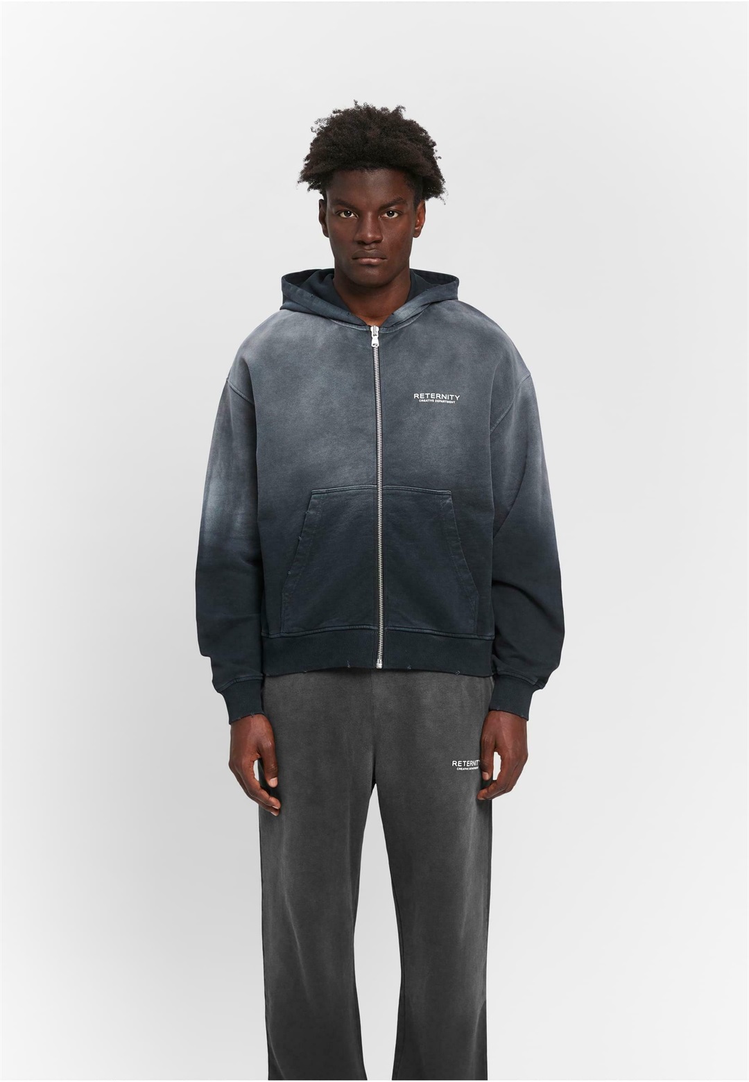 Reternity CREATIVE DEPT - Kapuzenpullover - faded black/schwarz