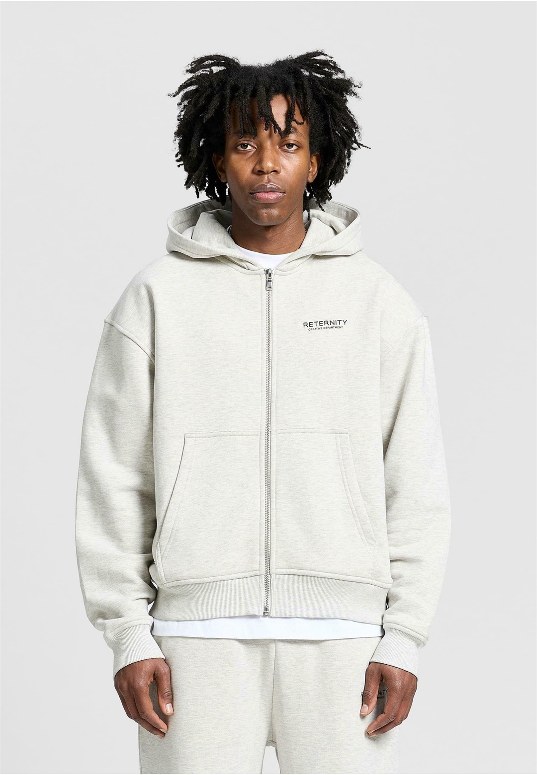 Reternity CREATIVE DEPT - Sweatjacke - grey melange/grau-meliert