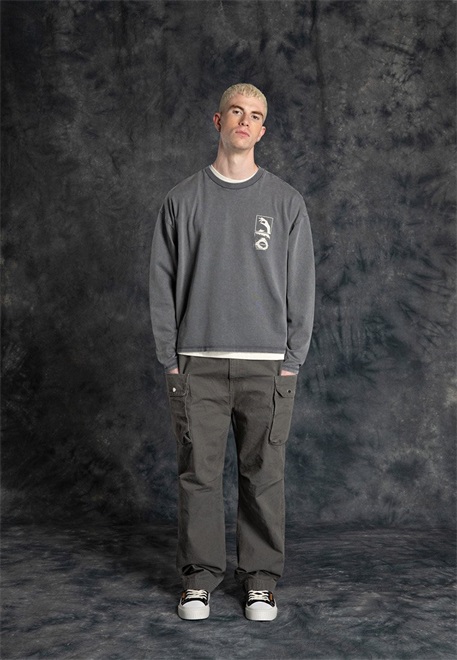 Replay Inc. BAGGY FIT UNISEX - Cargohose - stoned grey/grau