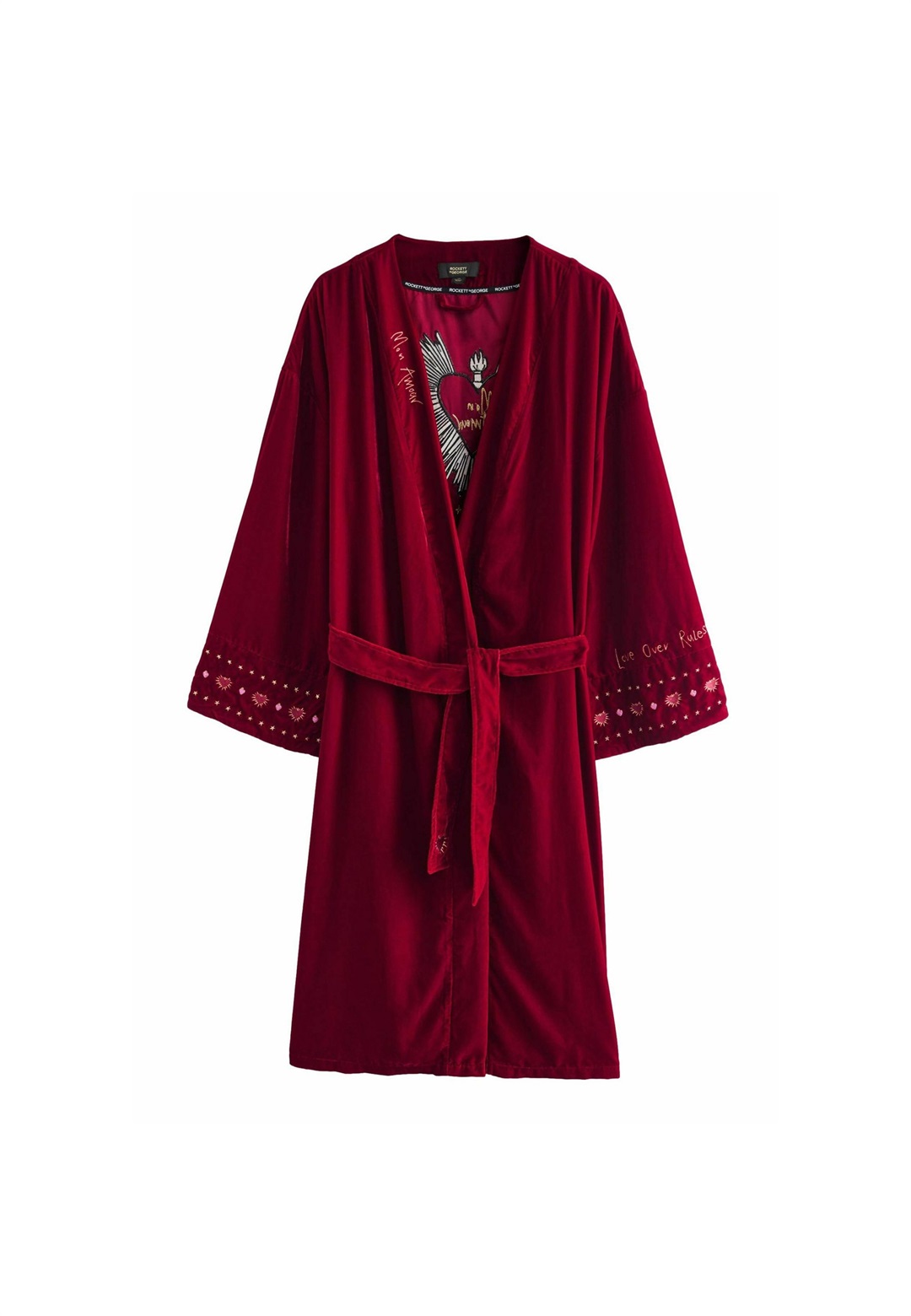 Rockett St George REGULAR FIT -BEADED HEART - Bademantel - red/rot