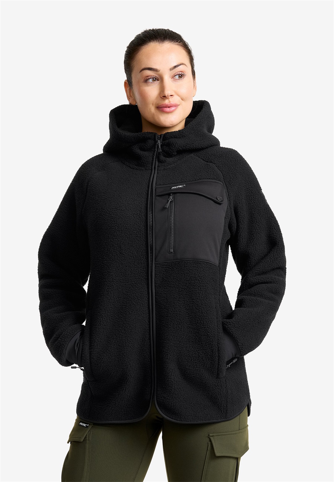 RevolutionRace Fleecejacke - caviar/schwarz