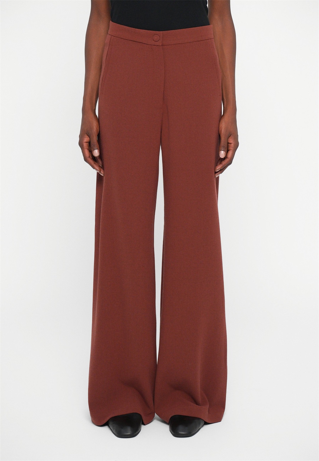 Rodebjer SINI - Stoffhose - cherry mahogany/dunkelrot