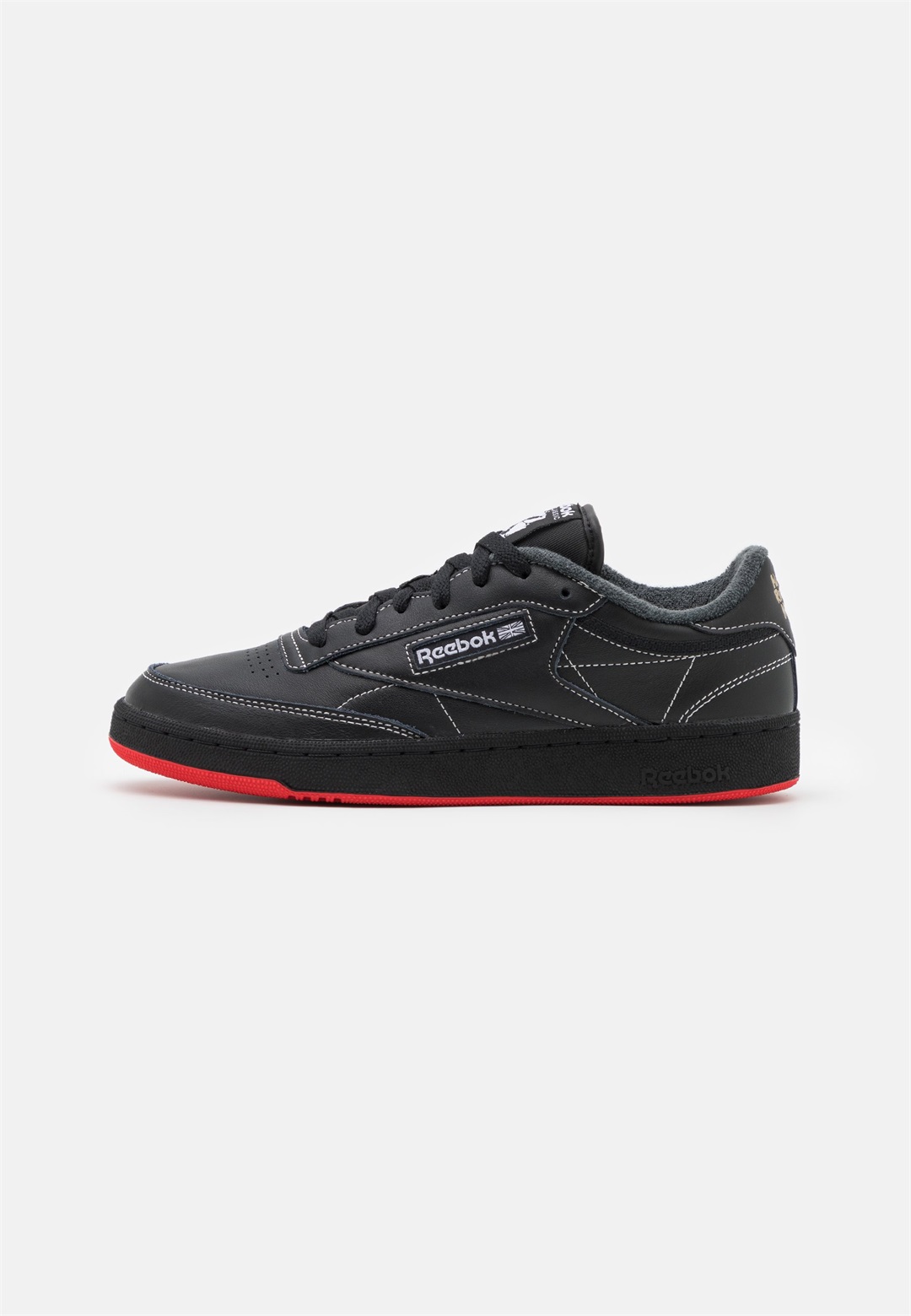 Reebok Classic CLUB C 85 UNISEX - Sneaker low - core black/vector red/schwarz