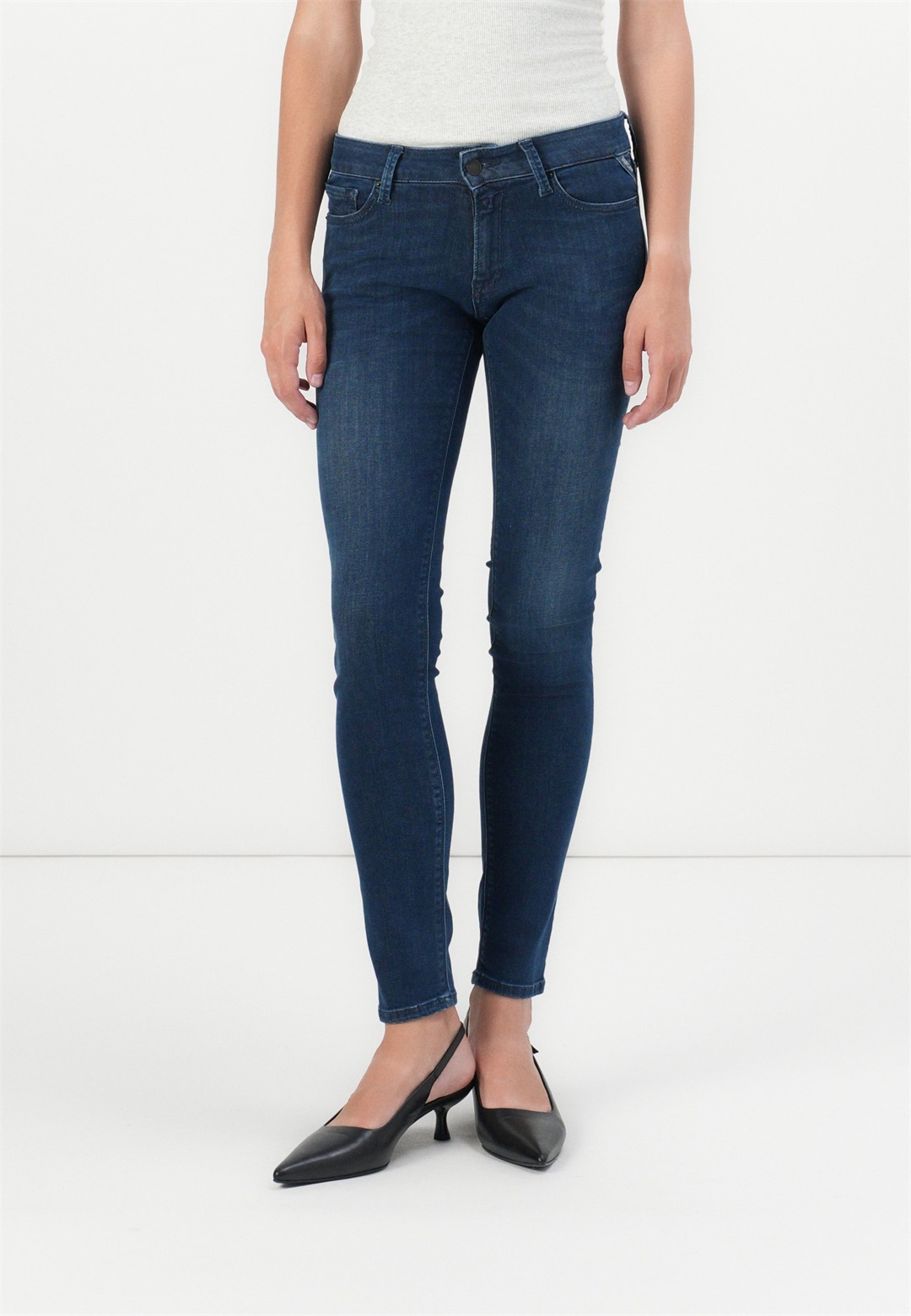Replay NEW LUZ - Jeans Skinny Fit - dark blue/dark-blue denim