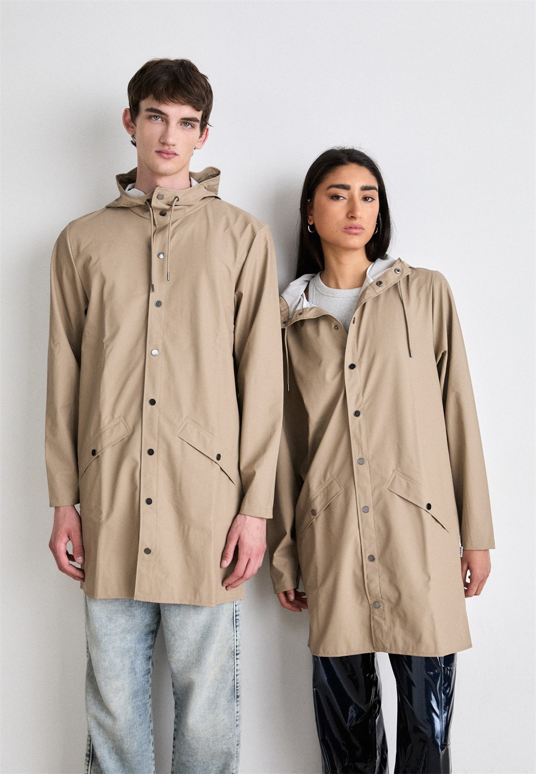 Rains LONG JACKET UNISEX - Parka - beige