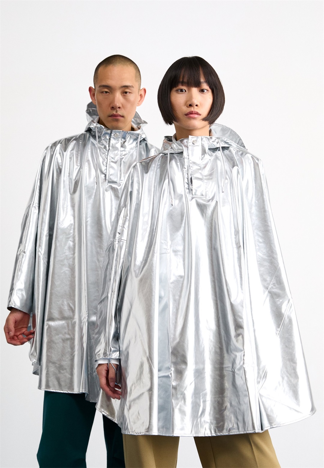 Rains UNISEX - Cape - mirror/silberfarben