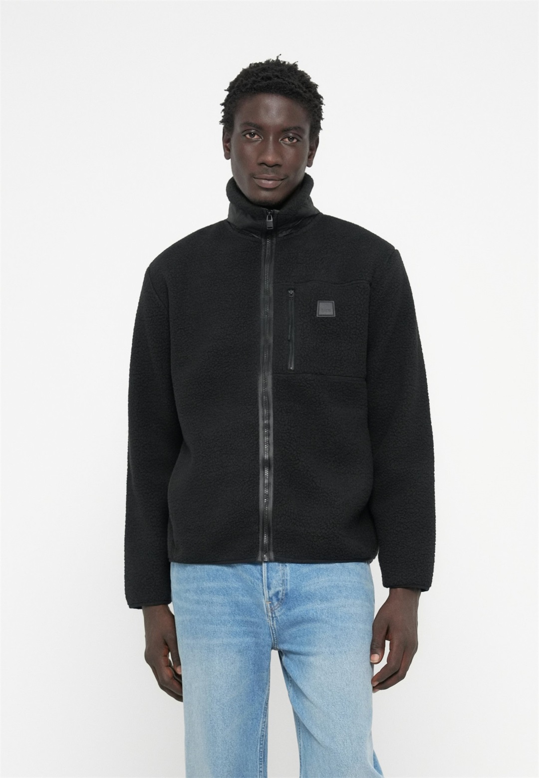 Rains YERMO JACKET UNISEX - Fleecejacke - black/schwarz