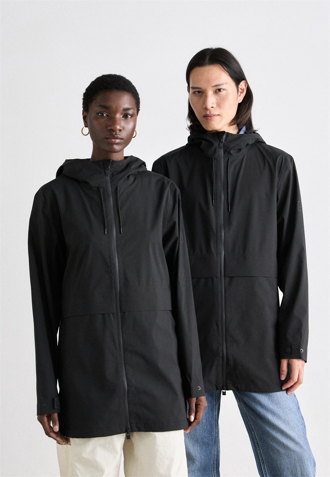 Rains SUVA LONG JACKET - Hardshelljacke - black/schwarz