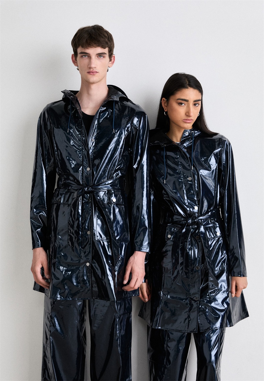 Rains CURVE - Parka - spill/blau