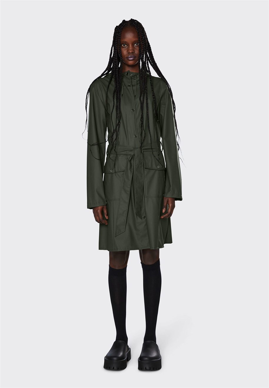 Rains CURVE - Parka - green/dunkelgrün