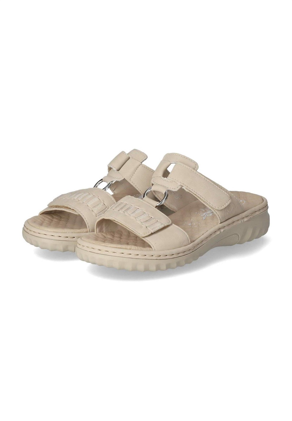 Rieker Pantolette flach - beige