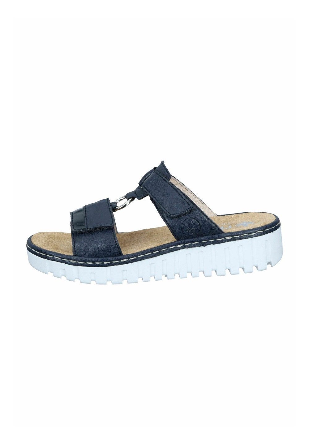 Rieker Pantolette flach - marine pazifik/blau