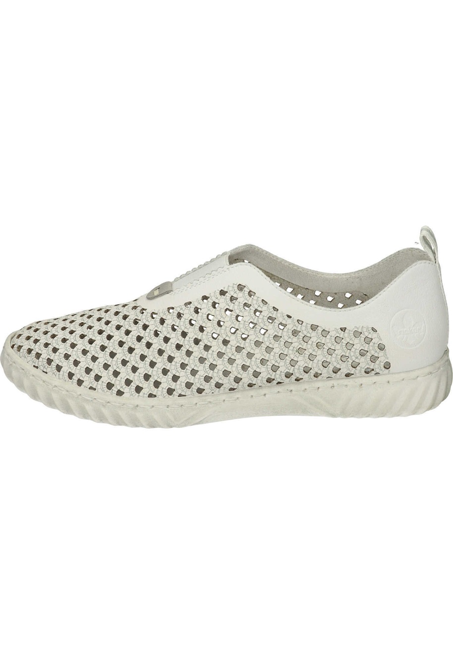 Rieker Slipper - weiss cement/weiß