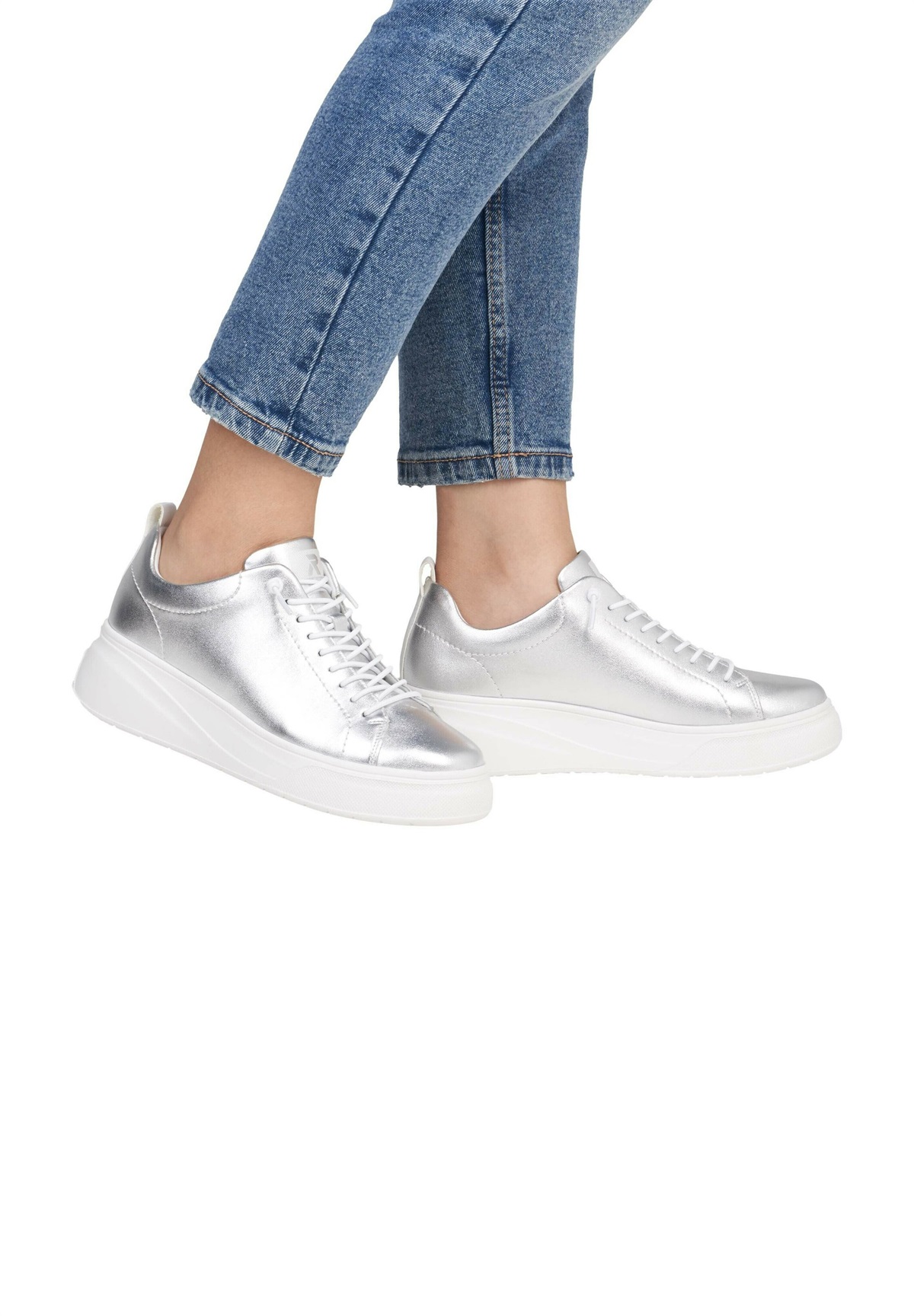 Rieker SNEAKER - Sneaker low - metallic/silberfarben