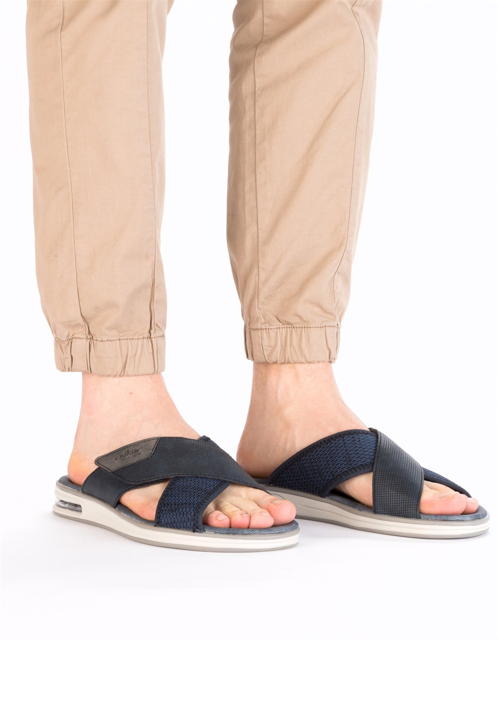 Rieker Pantolette flach - blau