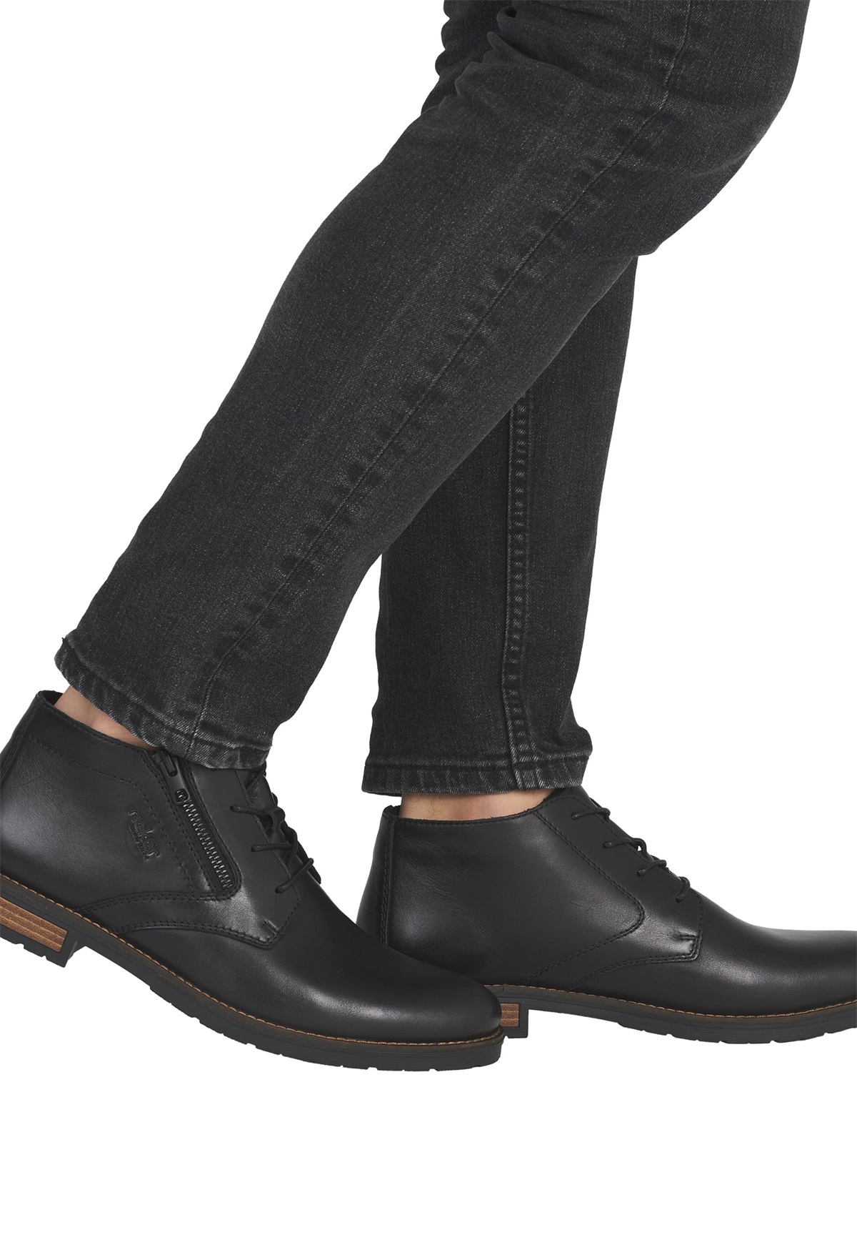 Rieker Schnürstiefelette - schwarz