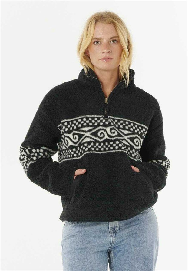 Rip Curl Fleecepullover - washed black/anthrazit