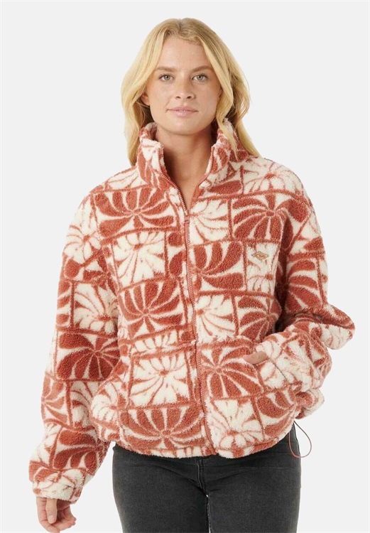 Rip Curl Fleecejacke - brick/braun