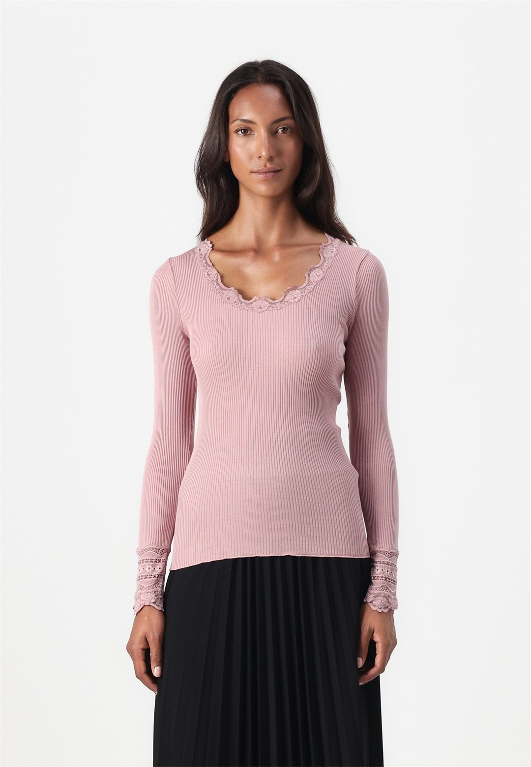Rosemunde BENITA O NECK - Langarmshirt - woodrose/rosa