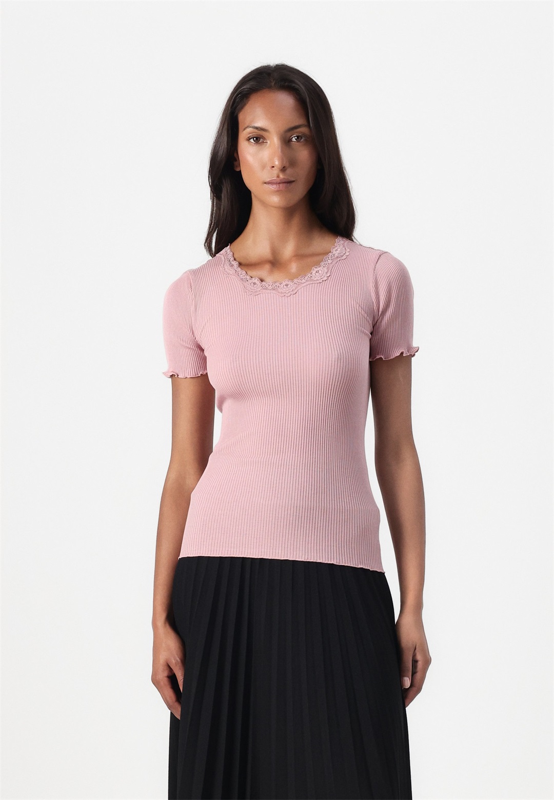 Rosemunde BEATHA REGULAR O NECK - T-Shirt print - woodrose/rosa